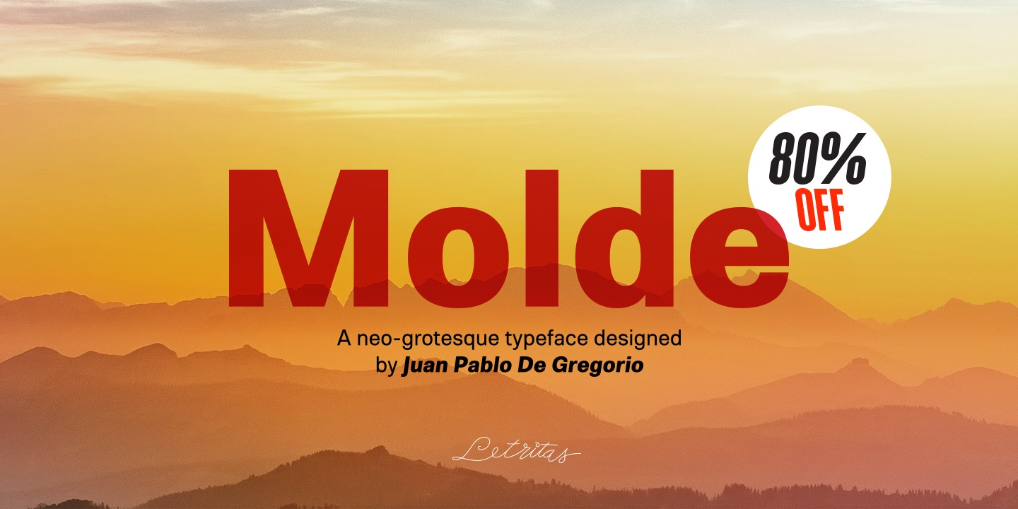 Ejemplo de fuente Molde Condensed Semibold Italic